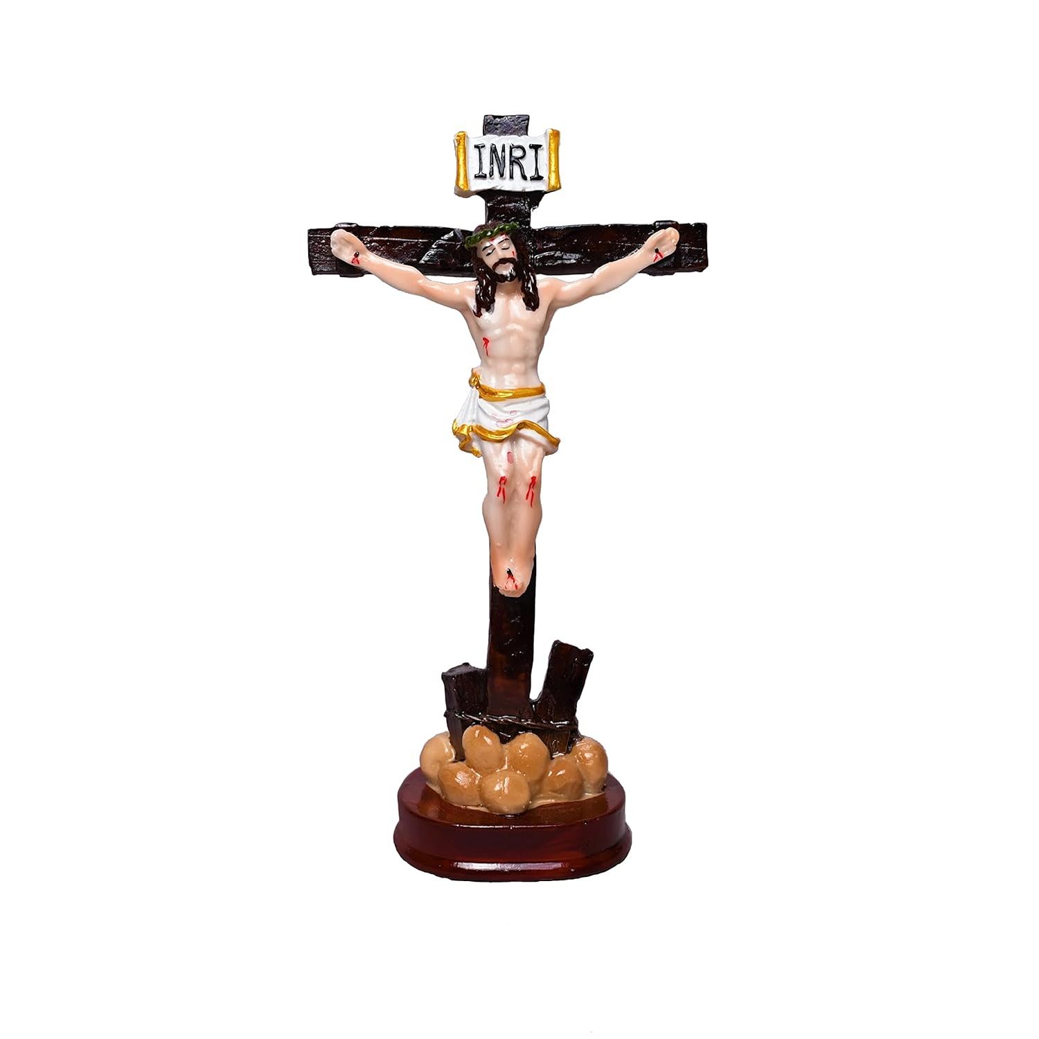 

Jesus Christ Idol for Home/ Living Room/ Prayer Room/ Gifting (Brown ,1.75X3.25X6 inches)