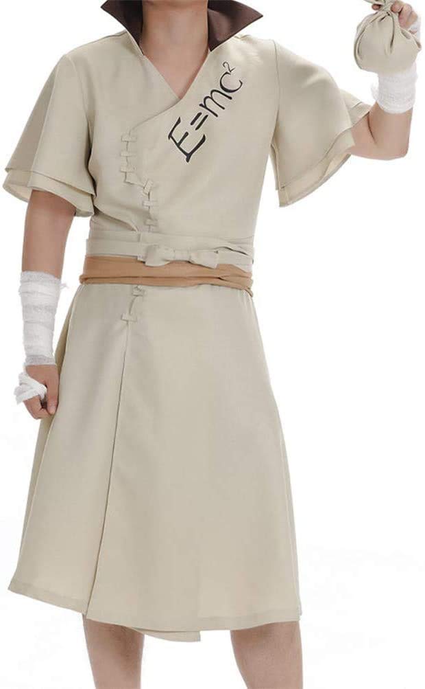 SCLYX Senku Ishigami Cosplay Costume, 5-Piece Set, Perfect for Halloween, Adults, Events, and Entertainment, #20303 (L)