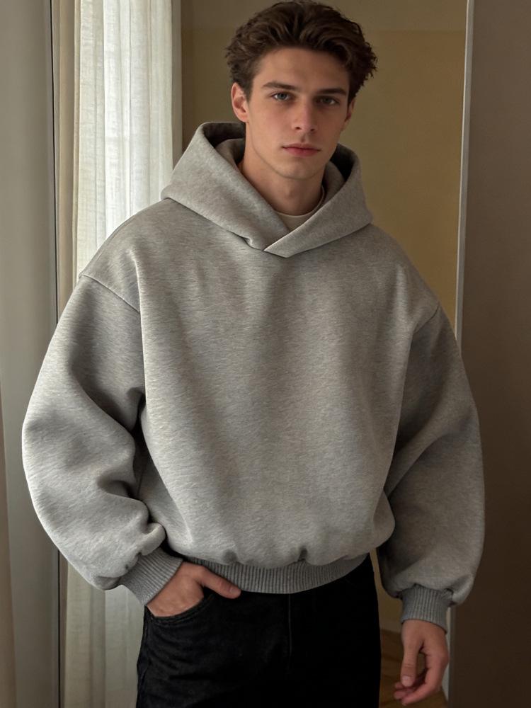 Men's Trendy Hooded Sweatshirt - Autumn/Winter Long Sleeve American Casual Pullover