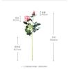 Two Artificial Flowers, Rose Silk Flowers, Home and Wedding Decoration Artificial Flowers, Dried Flowers, Bouquets, Living Room and Table Flowers