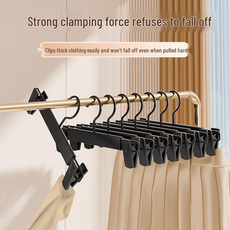 Nordic Windproof Frosted Pants Rack with Clips - Integrated Hanger for Drying and Storing Pants In Dormitory or Home