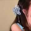 Luxury Flower Tassel Hair Grab Elegant Bridal Headwear Flower Hair Shark Clip  Hair Accessories
