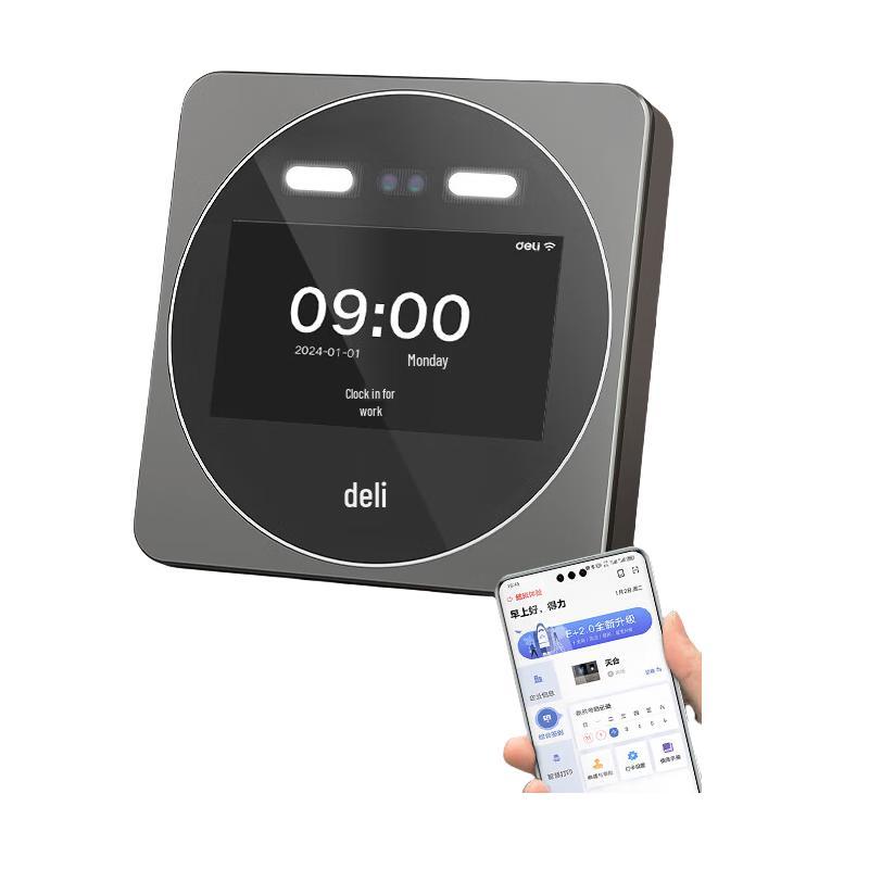 

Deli Smart 5-inch Cloud Time Attendance Machine with Dynamic Face Recognition CN plug (adapter included)