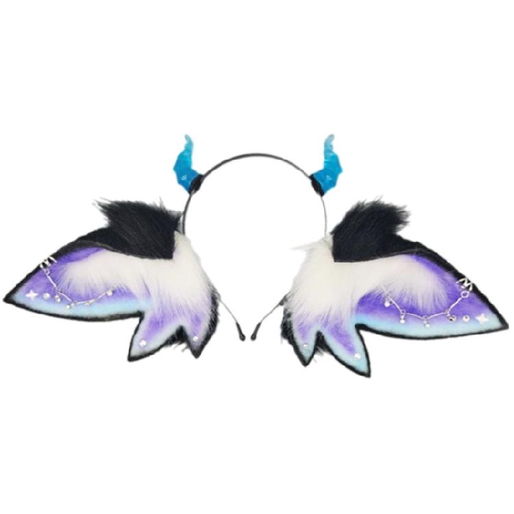 

Furry Beast Ear Costume Headband for Kids Teens and Adults Halloween Hairhoop Perfect for Role Play and Cosplay Parties 1