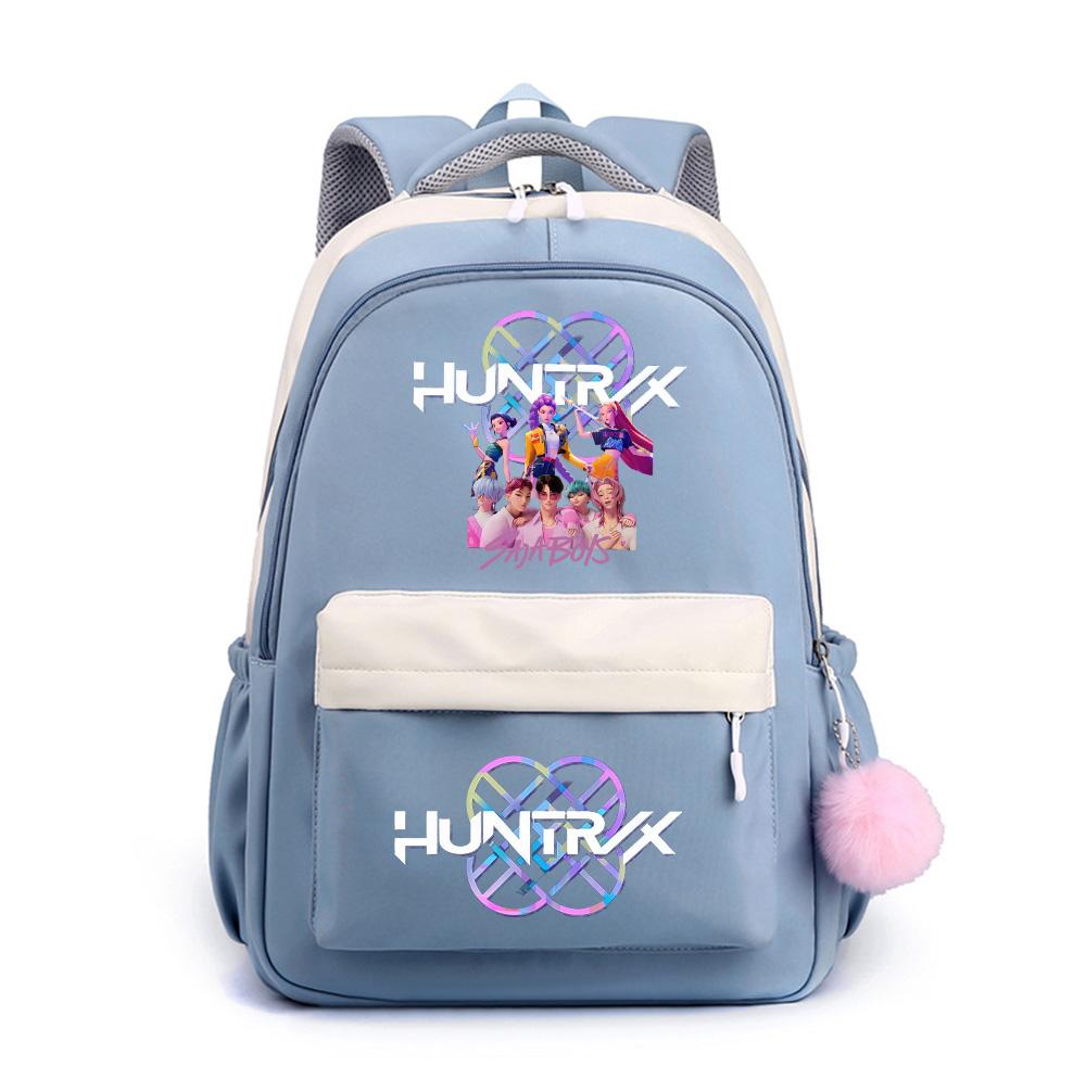 Anime Net Cute K-Pop Printed Backpack for Teenger Student Girl Boy Schoolbag Bookbag Kid Gift Women Large Capacity Waterproof Travel Bag Mochila