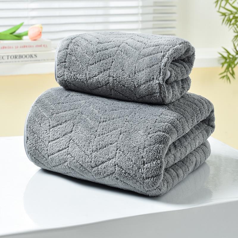 Temu Korallenfleece Weizenohr Handtuchset