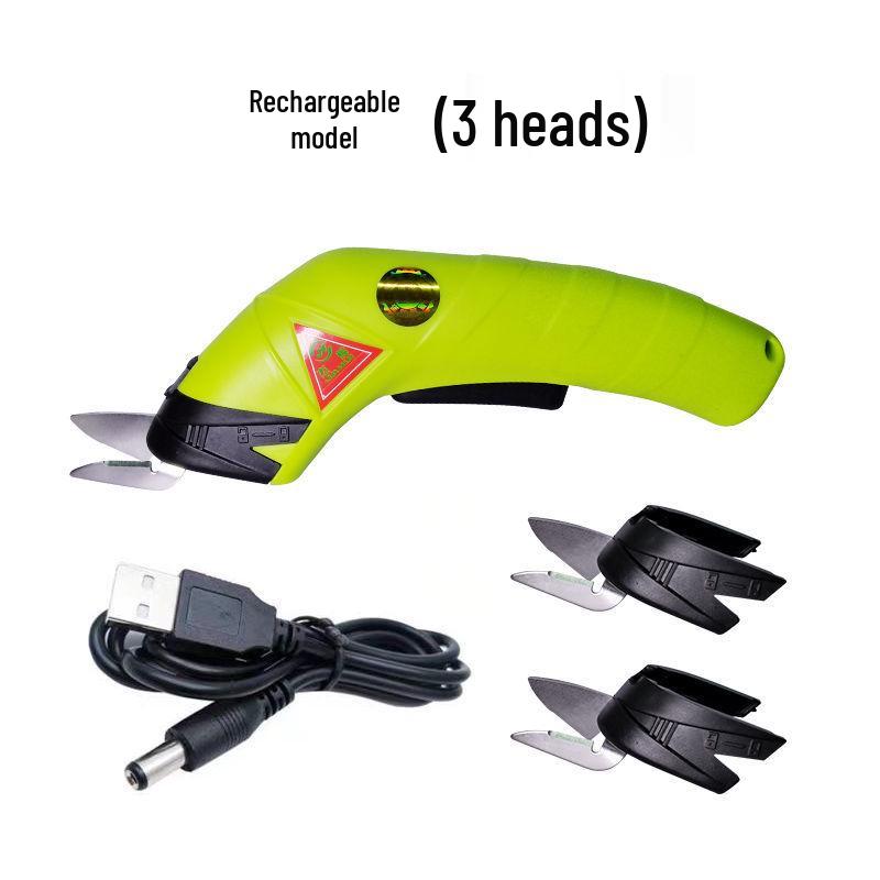 Rechargeable Handheld Electric Scissors for Cutting Fabric, Leather, and Cloth