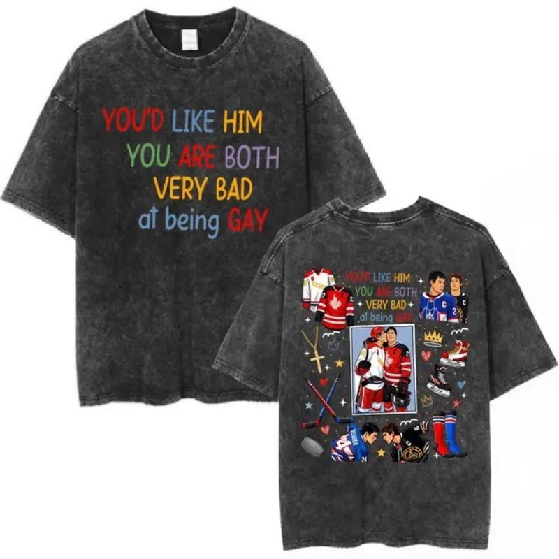 European Size Washed Short Sleeve Heated Rivalry Shane Hollander Ilya Rozano