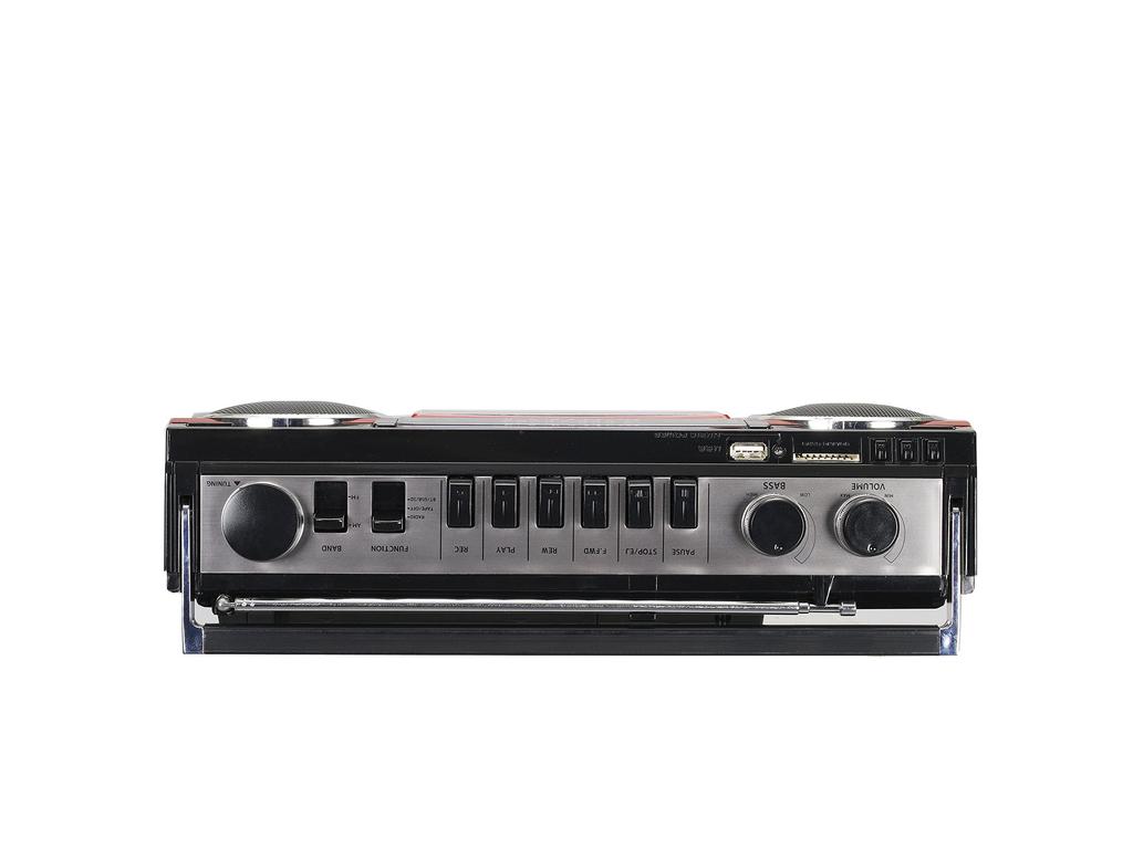 SANSUI Bluetooth Equipped Radio Cassette Player Card MP3 Playback [USB/SD Compatible] SCR-B2 [RD]