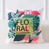Flamingo Pillow Cushion Ins Wind Velvet Pillow Waist and Back Cushion Printed Square Pillow