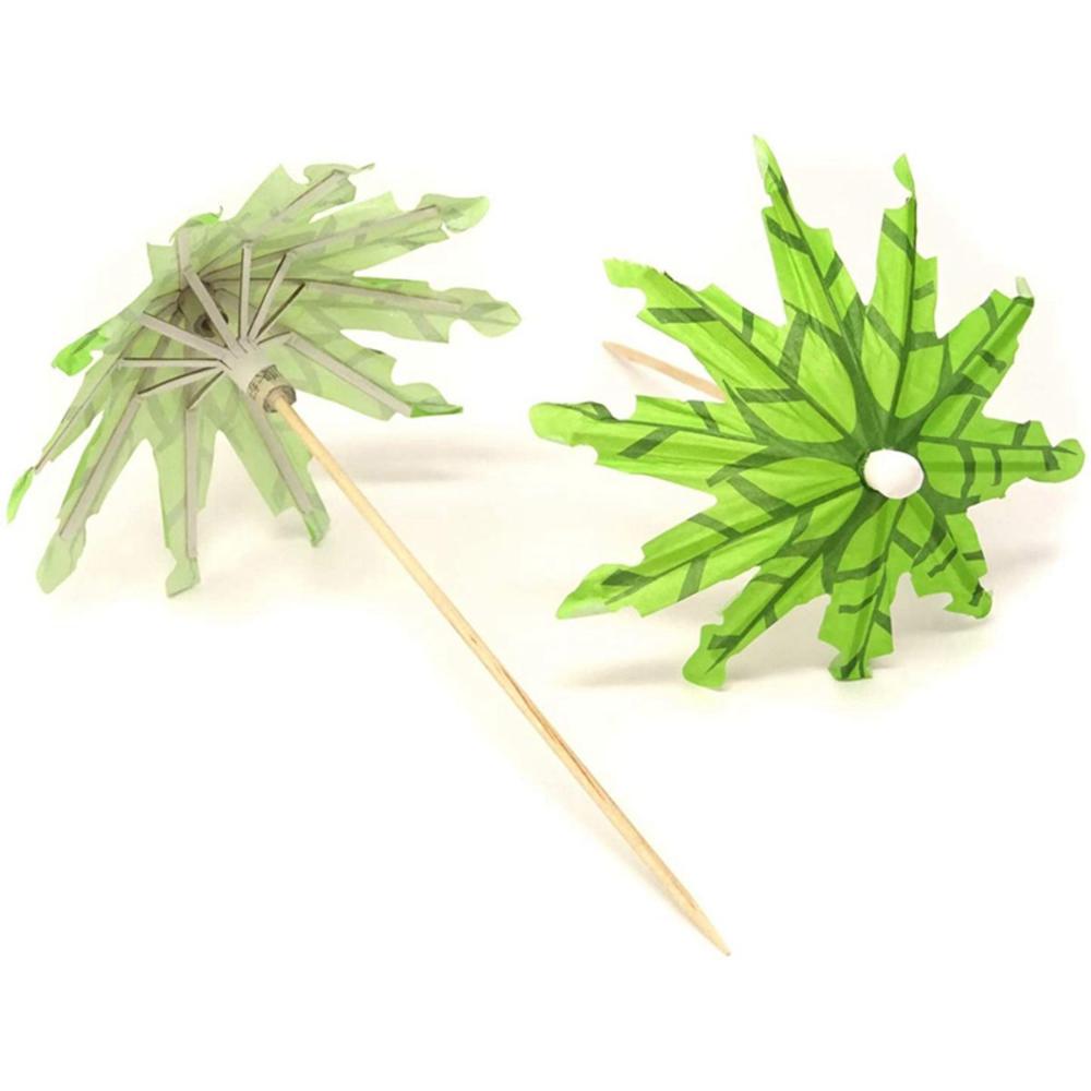 Toothpick Coconut Palm Tree Hawaii Fancy Sticks Cocktail Skewer Appetizers Picks Paper Umbrella