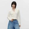 Women S V Neck Long Sleeve Knit Sweater Gray Style Casual