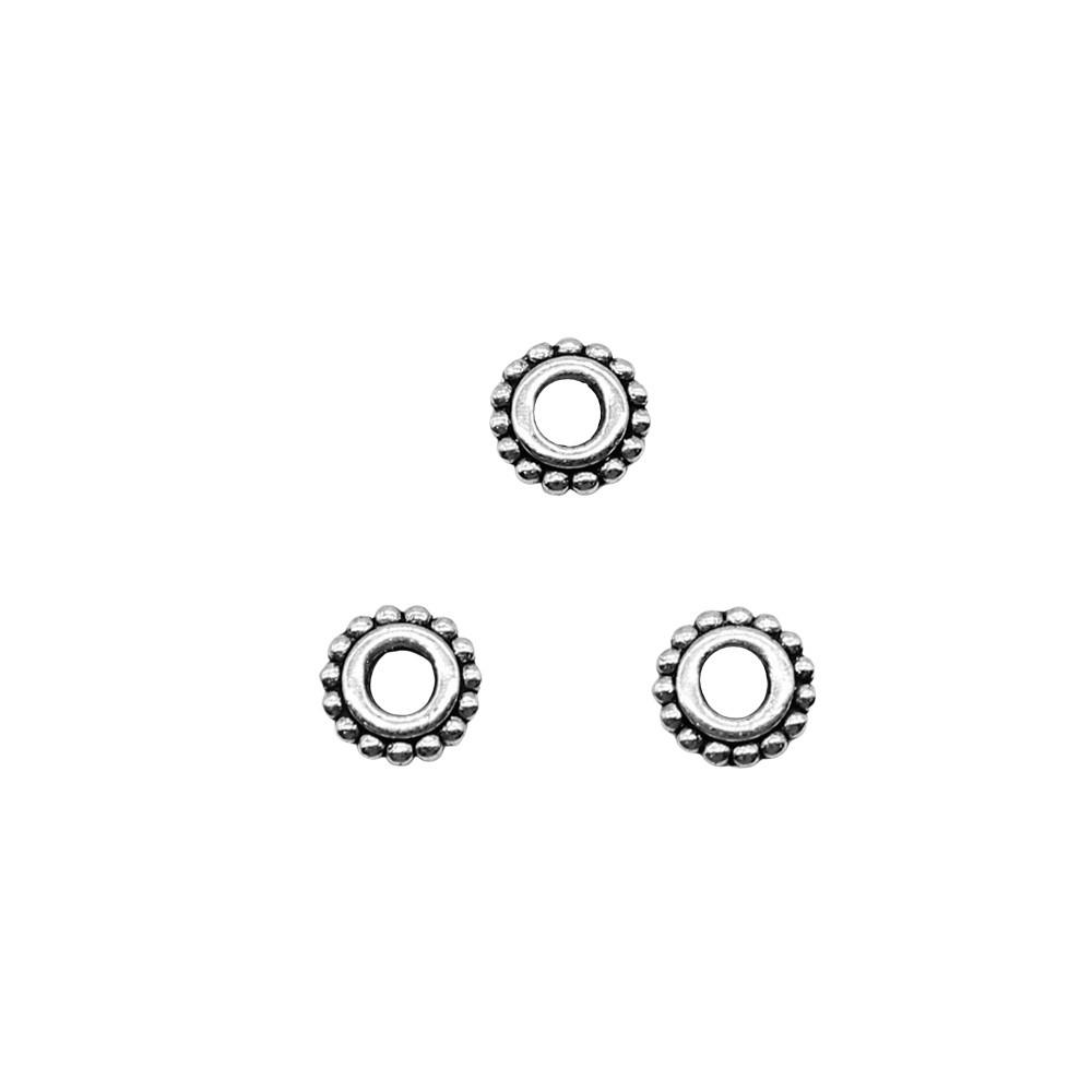 Caps Beaded Edge Spacer Beads Antique Style For DIY Jewelry Projects