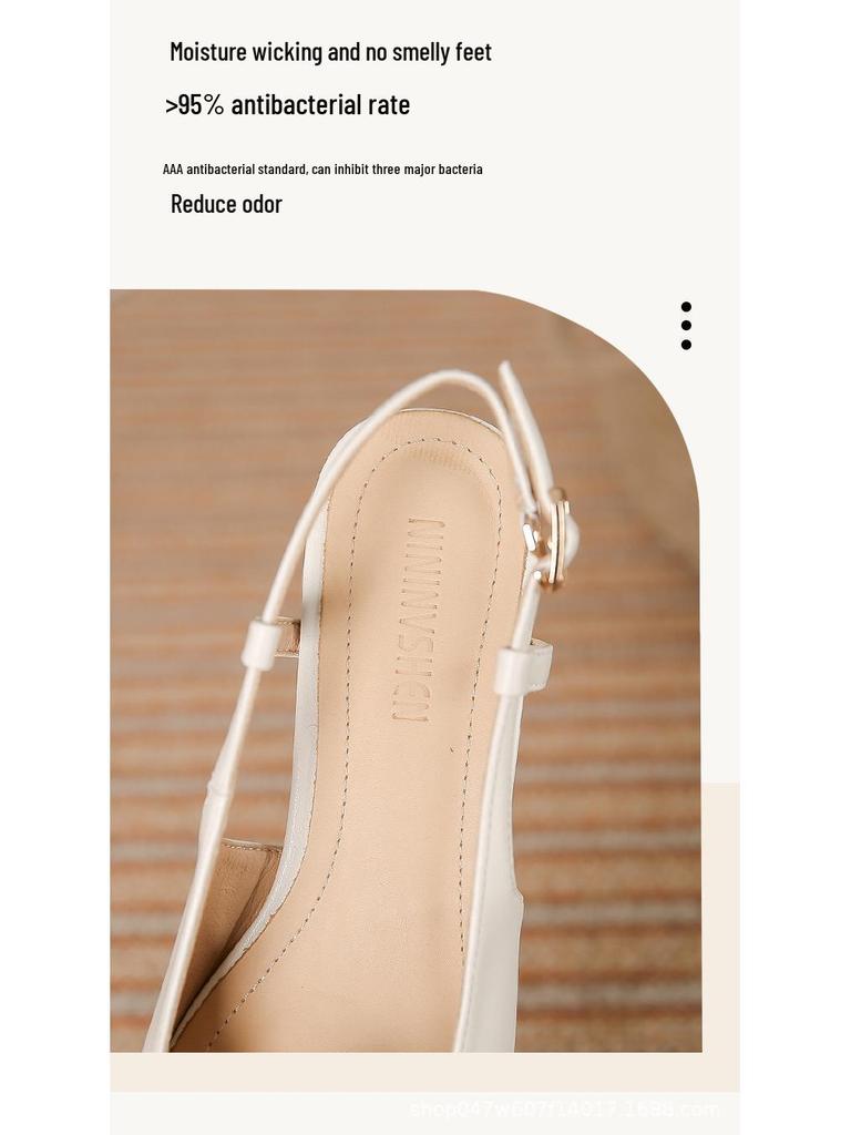 Jinfuli Women's 2024 Lambskin Sandals: New Summer Fashion, Casual, Elegant Style