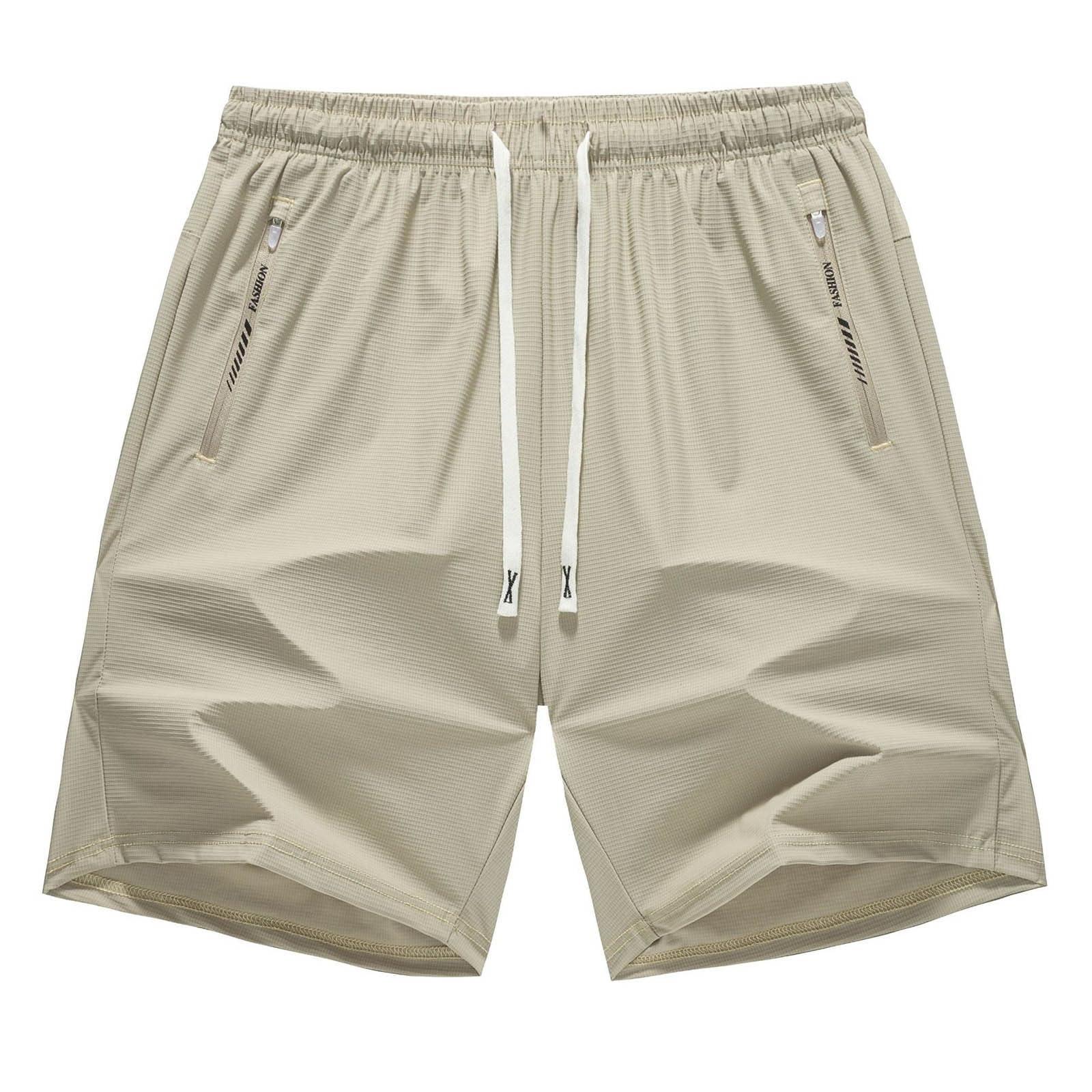 

Men s Color Casual Loose Running Ice Silk Quick Drying Shorts XL хакі