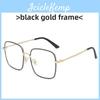 Fashion Square Glasses Frame With Blue Light Blocking For Stylish Office Wear