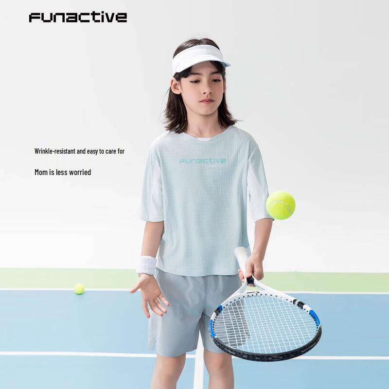 Яркая активная детская спортивная футболка с коротким рукавом, быстросохнущая 130