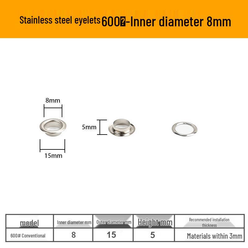 Manual Leather Grommet Hole Punch & Eyelet Rivet Tool