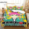 Anime The Disastrous Life of Saiki K Kusuo Bedding Set Boys Girls Twin Queen Size Duvet Cover Pillowcase Bed Kids Adult