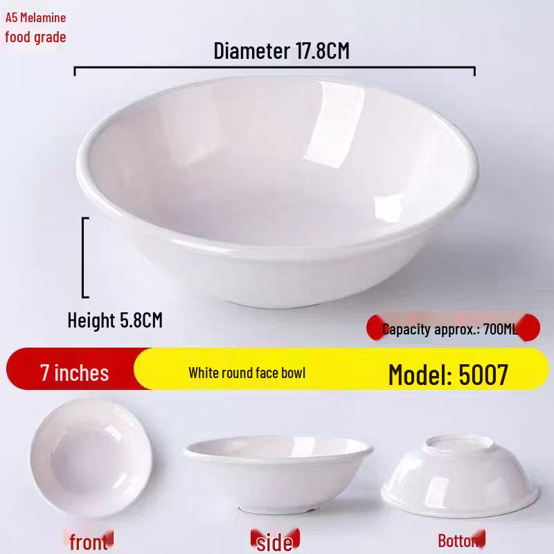 Durable Melamine Noodle  Breakfast Bowl