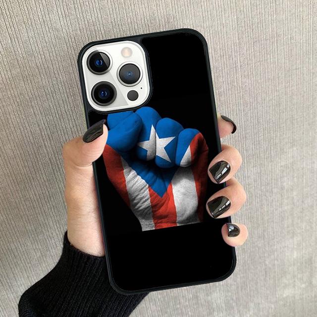 Puerto Rico Flag Phone Case For iPhone 17 Air 16 15 14 Plus 12 13 Pro Max Soft Bumper Shell Cover Coque