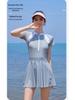 High-Waisted Slimming Women's Sporty Swim Skirt for Diving and Training