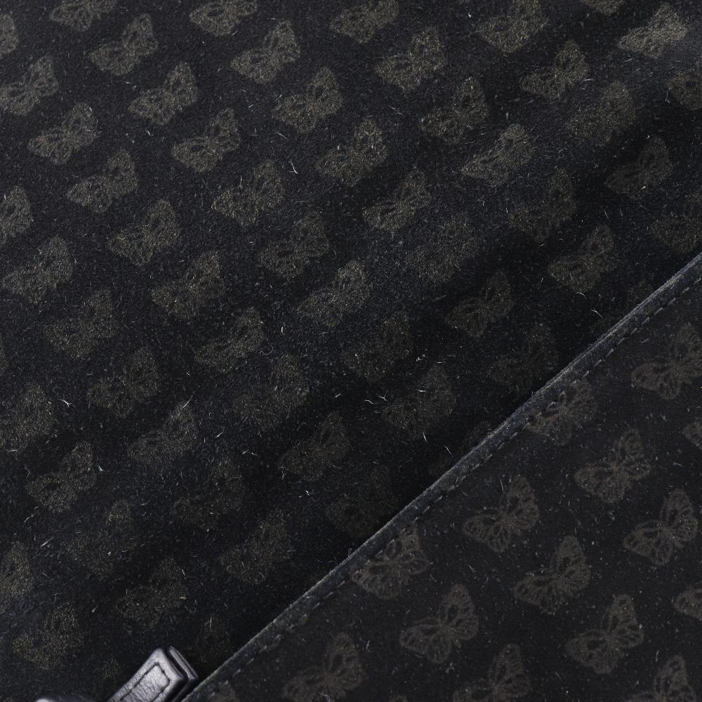 BOTTEGAVENETA 2WAYShoulder Tote Bag Butterfly Pattern Black Suede Butterfly Women Used
