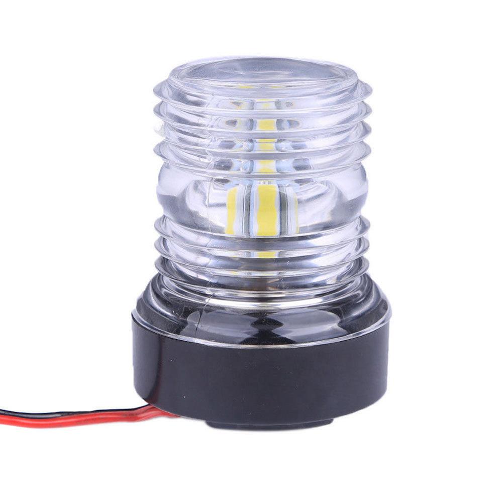 Marine Boat Pontoon 7.5/" All-Round Anchor Navigation Light White LED SS Pole