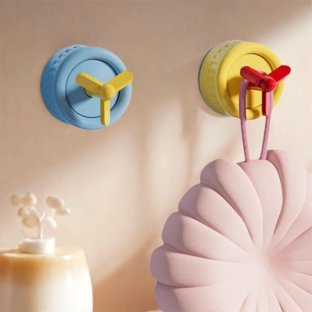 Wall Mounted Self-Adhesive Wall Hooks Vacuum Swivel Towel Racks  Accessories Storage