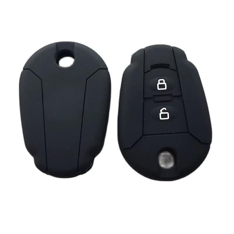 Silicone car key fob cover case set protect skin for JAC Refine Flip Folding remote keychain hang holder Accessories