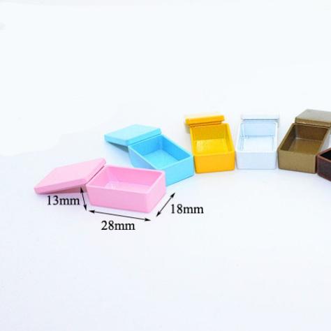 1/6 1/12 Doll House Simulation Miniature Mini Resin Square Box Model Decor