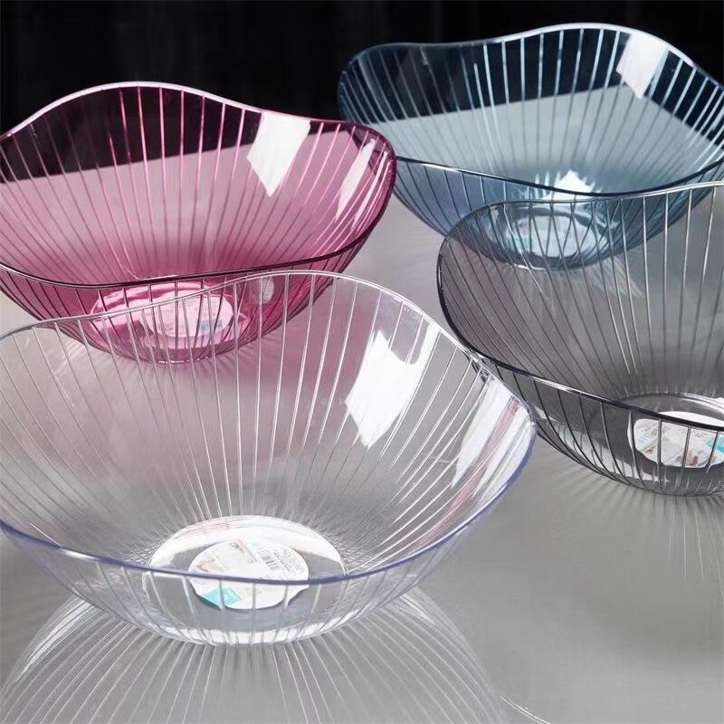 Fan Gao Genomskinlig Plast Snacks Serveringsbricka