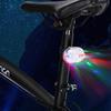 Outdoor LED Bike Rear Saddle Lamp Tail Safety Warning Red Light (White)