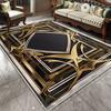 Light Luxury Black Gold Carpet for Living Room Modern Washable Bedroom Decoration Lounge Rug Parlor Entrance Door Mat Cloakroom