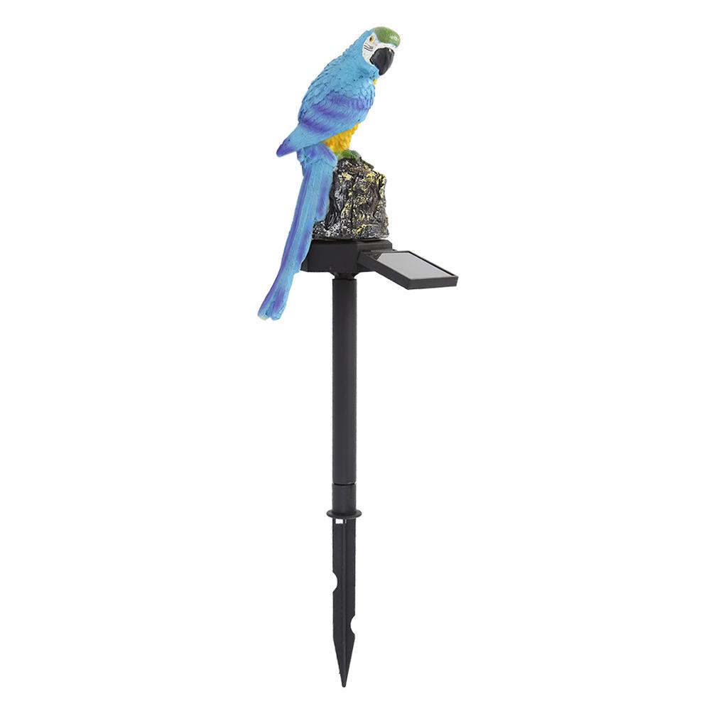 Solar Power LED Parrot Lawn Light Outdoor Waterproof Garden Landscape Decor Lamp