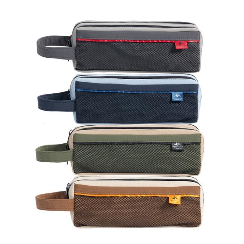 Large Capacity Pencil Case Water Resistant Pen Organiser Pouches 2 Compartment Pencil Bag for Student Boy Girl School 1