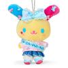 Sanrio Mascot Holder, Gakuen Kirameki Festival, Usahana, Polyester and Steel, Ages 6 and Up, 609871