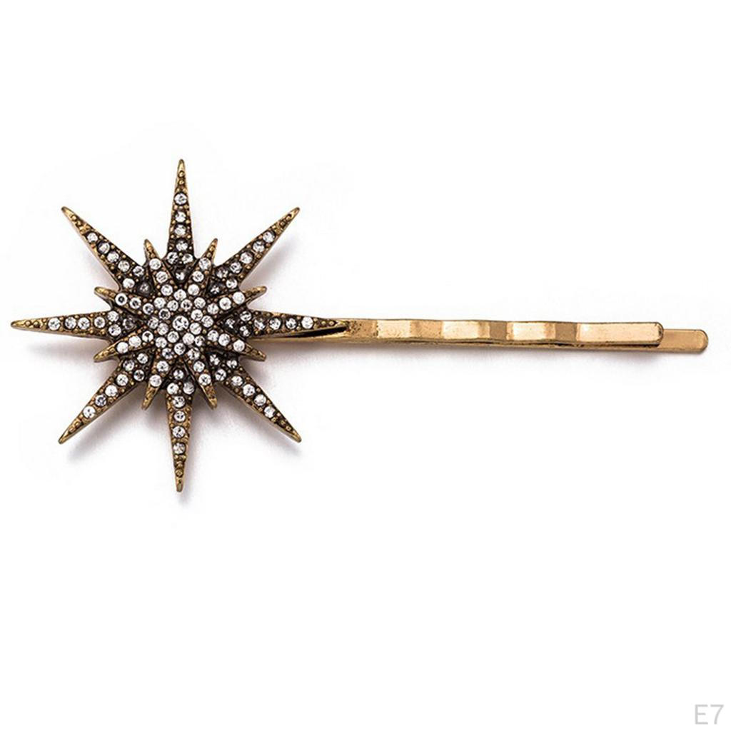 Crystal Hairpin Star Hairclip Charms Barrette Headpiece Hair Accessories