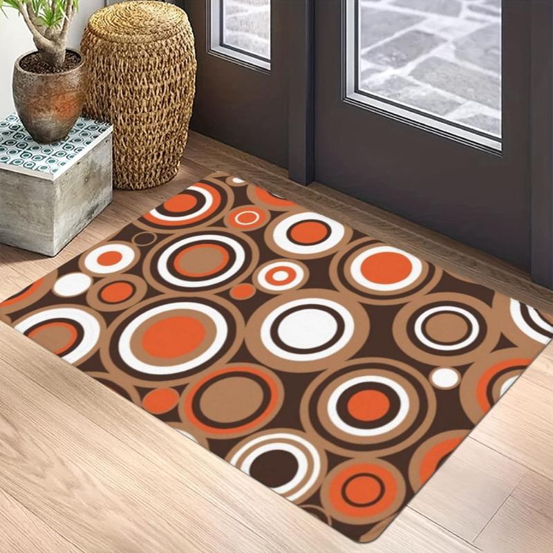 Geometric Pattern Carpet Mat Anti-Slip Rubber Backing Rug Geometric Patterns for Modern Home Decoration Floor Mat Door Mat Rugs