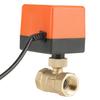 AC 220V Gemotoriseerde   Klep G3/4 Inch DN20 2-weg Messing Gemotoriseerde Agitator Geluidsarme   Klep voor   Airconditioner Leidingen met Draad