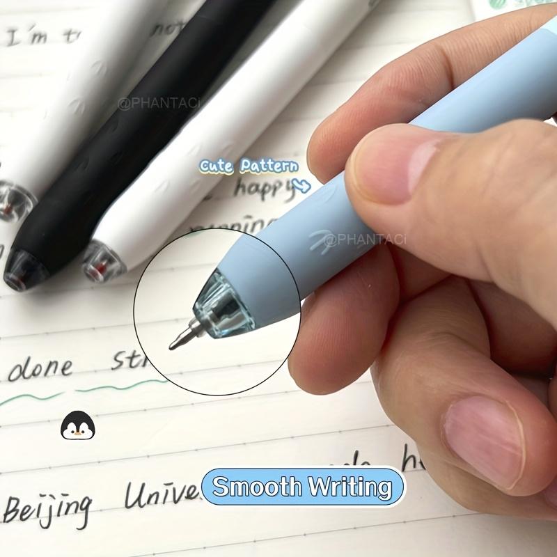 4Pcs Penguin Style Gel Pen 0.5mm Quick Dry Black Pen Creative Animal Style Writing Pen Office Supplies