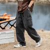 Frühlings- und Herbst Herren Locker sitzende Jeans mit Taschen