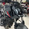 Motorrad Zubehör Schwarz Naked Front Abtriebsspoiler Winglet Aerodynamik Flügel Kit Spoiler Für YAMAHA MT 07 2021 2022 2023