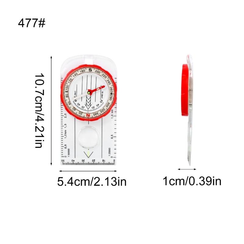 Multifunctional Compasses Ruler for Map Reading Backpacking Camping Orienteering Compasses Survival Navigation Compasses