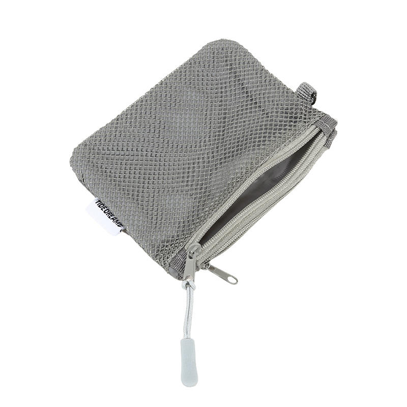 1PC Compact Mesh Water-Resistant Zipper Pouch Mini Travel Organizer Pouches for Makeup Lipstick, Keys Earphones Coins