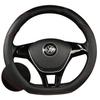 TATACLEA Steering Wheel Cover, Mini Vehicles, Genuine Leather, Steering Cover, D Shape, 15.0 inches