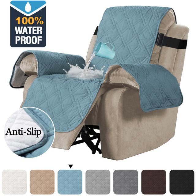 1 2 3 Seater Recliner Sofa Cover Waterproof Pet Dog Kid Sofa Mat Sofa Covers Relax Lounger Slipcovers Couch Towel Armchair Cover