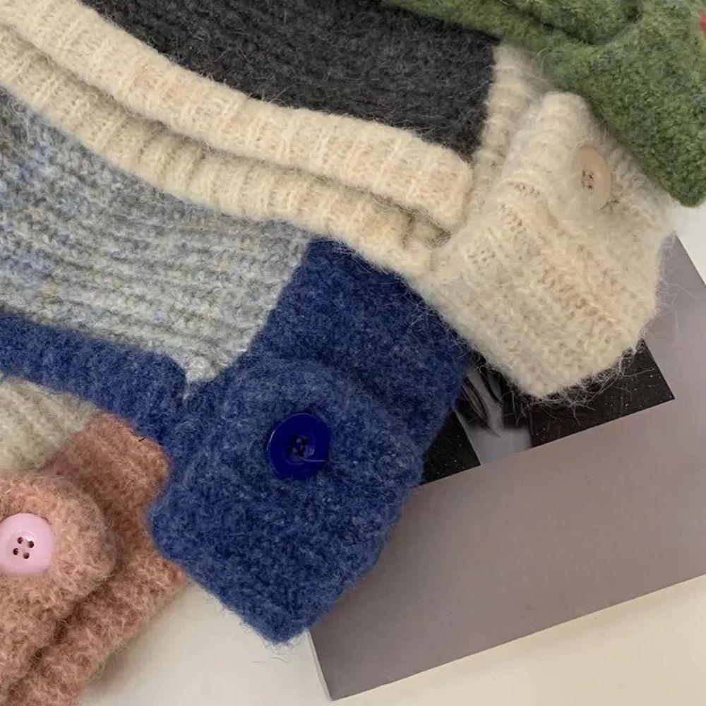 New Women Knitted Hat Balaclava Women‘s Winter Hood Warm Anti-Pilling Neck Collar Beanies CapLadies Windproof Earflaps Scarf Hat