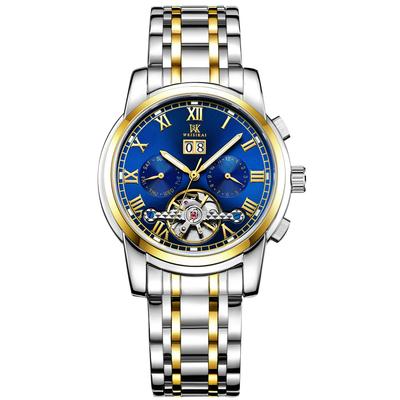 RORIOS Mechanical Business Date Stainless Steel Japanese Instruction Manual Included Men's Wristwatch, Hand-Wound, Watch, Luminous, Tourbillon,