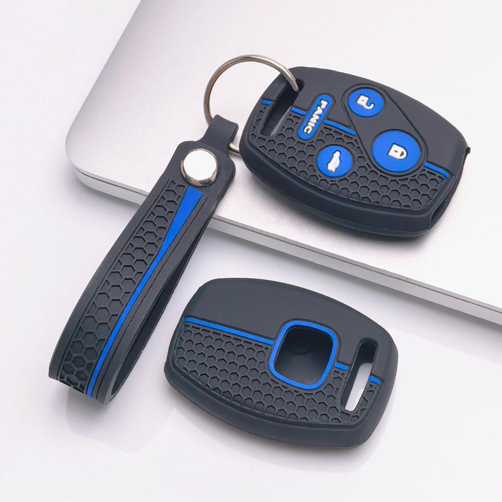 Silicone Car Key Cover keychain for Honda Civic Accord CR-V Fit Jazz HR-V Vezel City Civic Accord CR-V Fit Jazz HR-V Vezel City Hybrid
